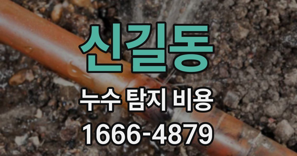 신길동 누수 탐지 비용