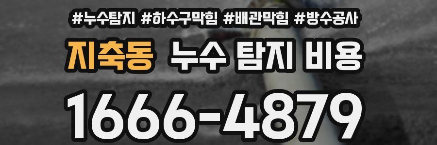 지축동 누수 탐지 비용