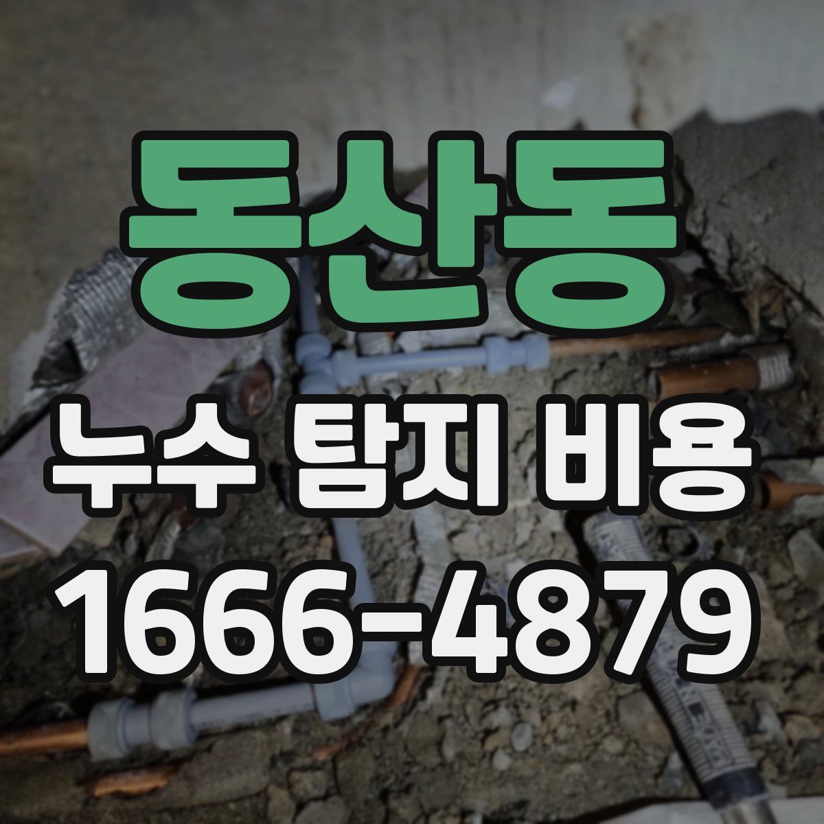 동산동 누수 탐지 비용