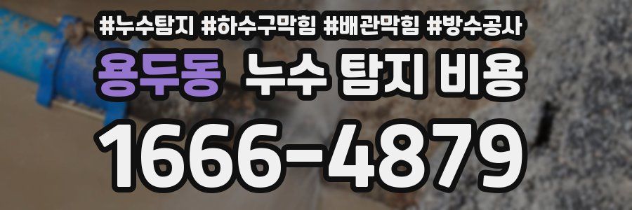 용두동 누수 탐지 비용