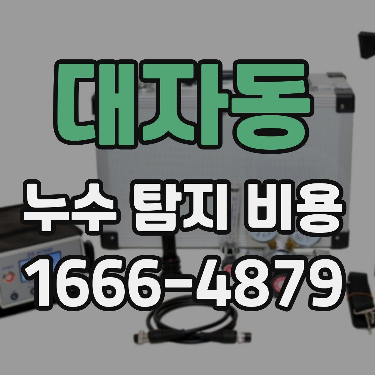 대자동 누수 탐지 비용