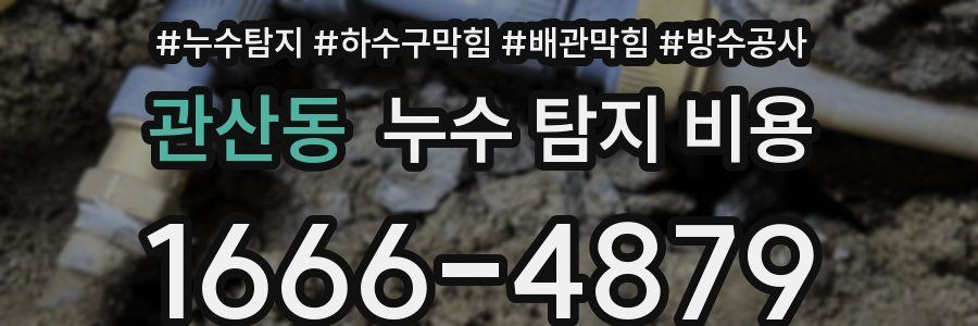 관산동 누수 탐지 비용