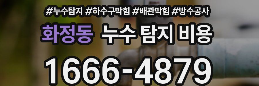 화정동 누수 탐지 비용