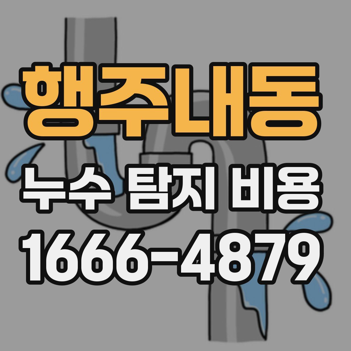 행주내동 누수 탐지 비용