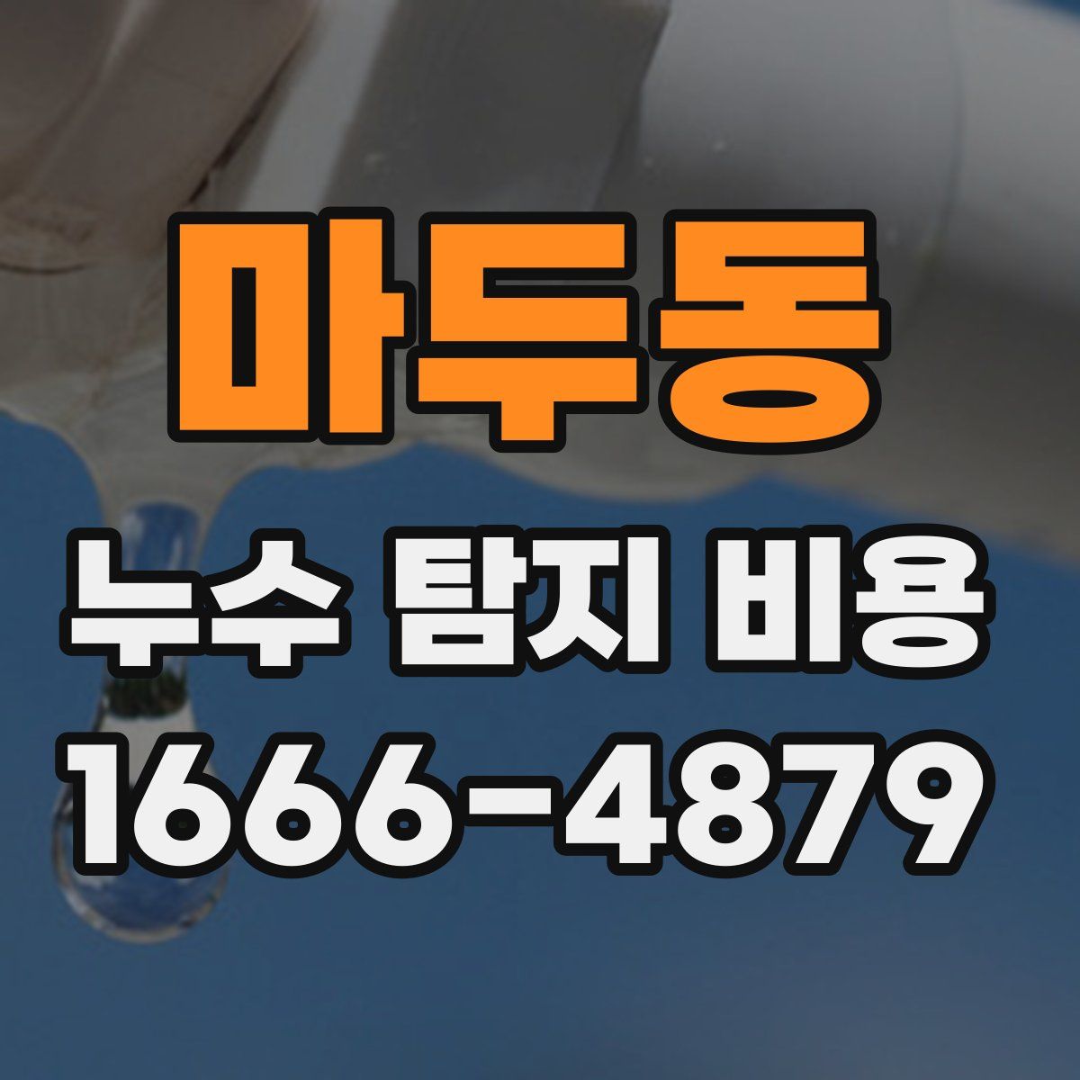 마두동 누수 탐지 비용