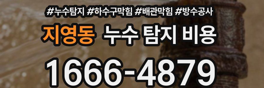 지영동 누수 탐지 비용