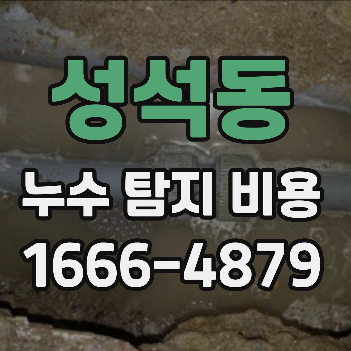 성석동 누수 탐지 비용