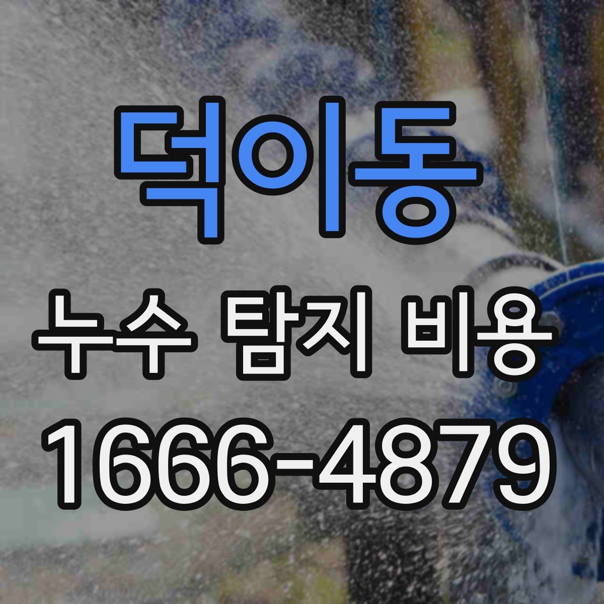 덕이동 누수 탐지 비용