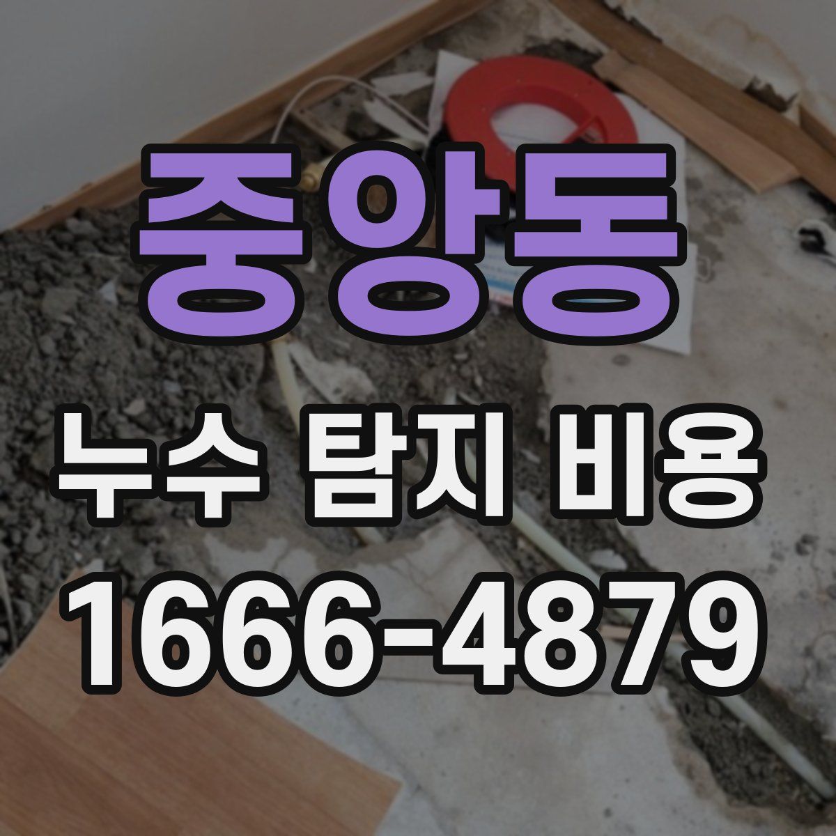 중앙동 누수 탐지 비용