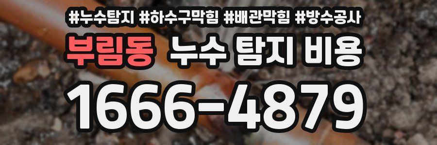 부림동 누수 탐지 비용