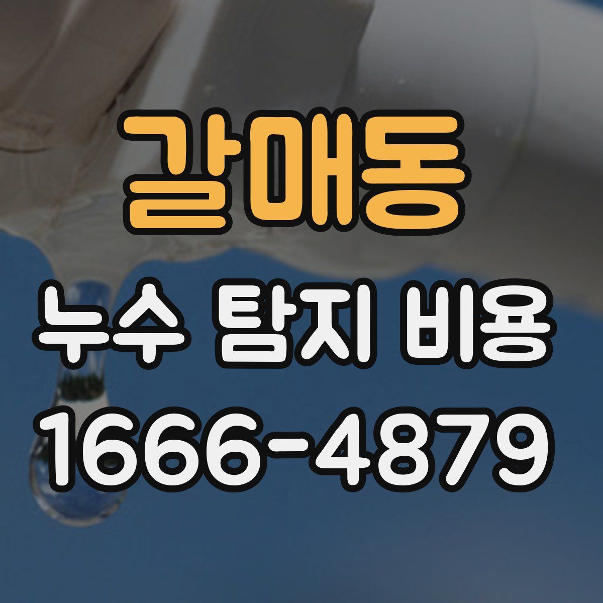 갈매동 누수 탐지 비용