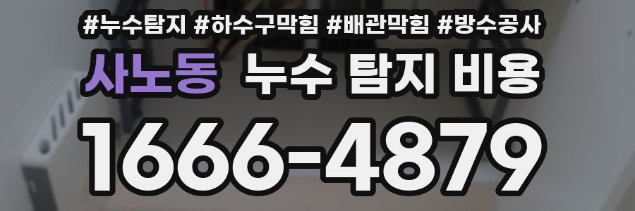 사노동 누수 탐지 비용