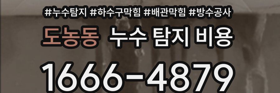 도농동 누수 탐지 비용