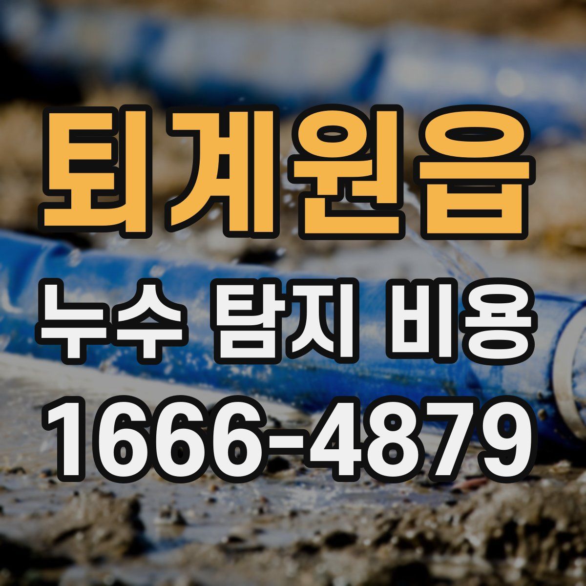 퇴계원읍 누수 탐지 비용