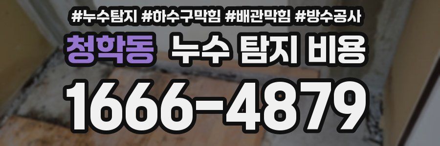 청학동 누수 탐지 비용