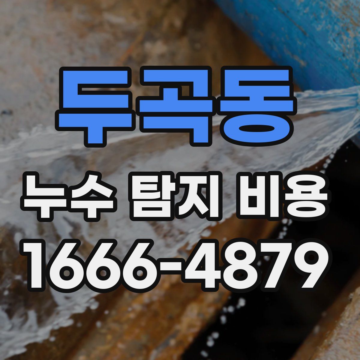 두곡동 누수 탐지 비용