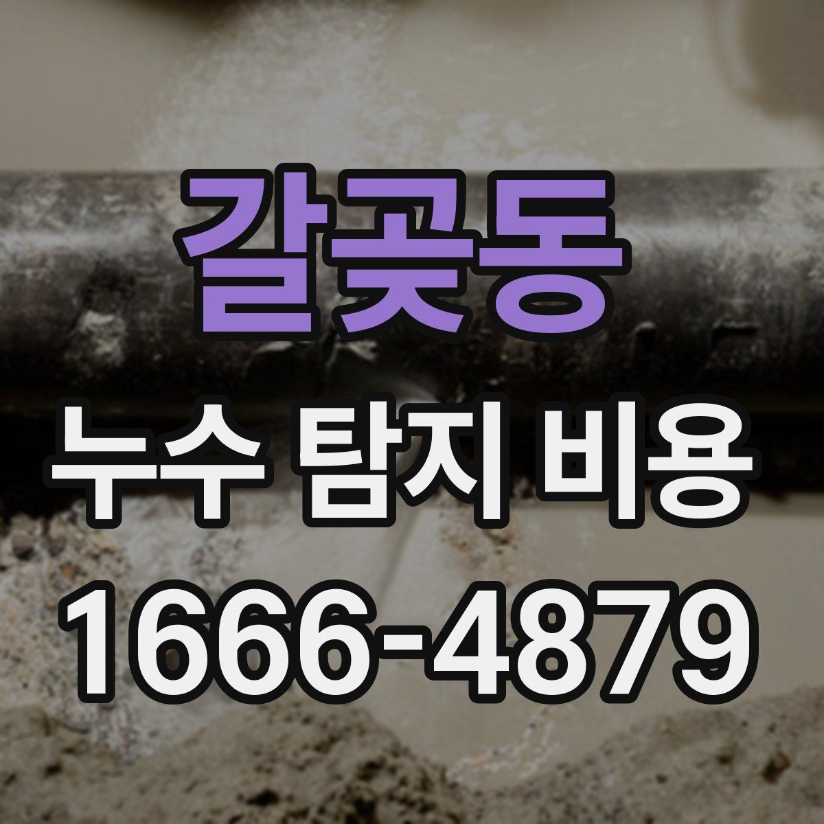 갈곶동 누수 탐지 비용