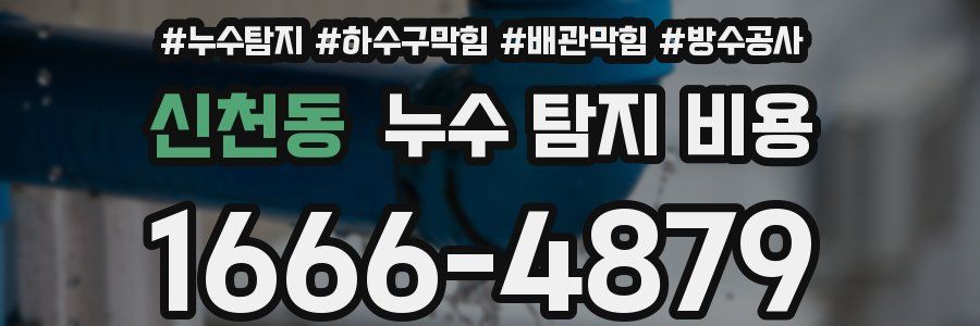 신천동 누수 탐지 비용