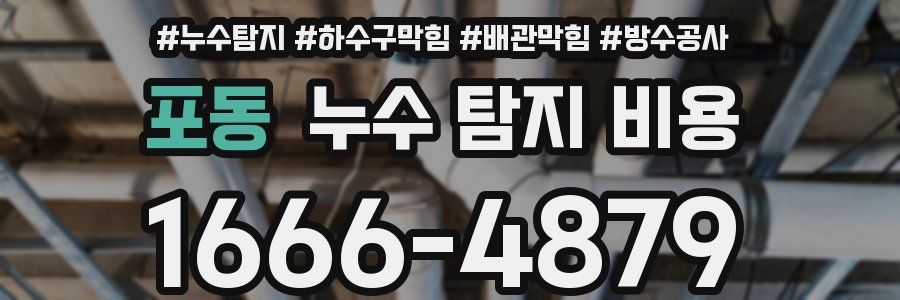 포동 누수 탐지 비용