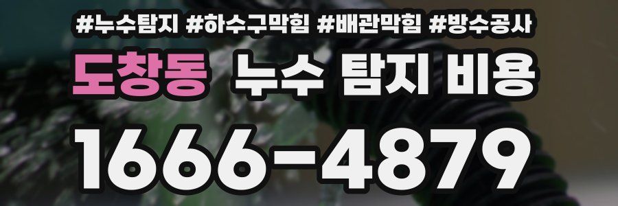 도창동 누수 탐지 비용