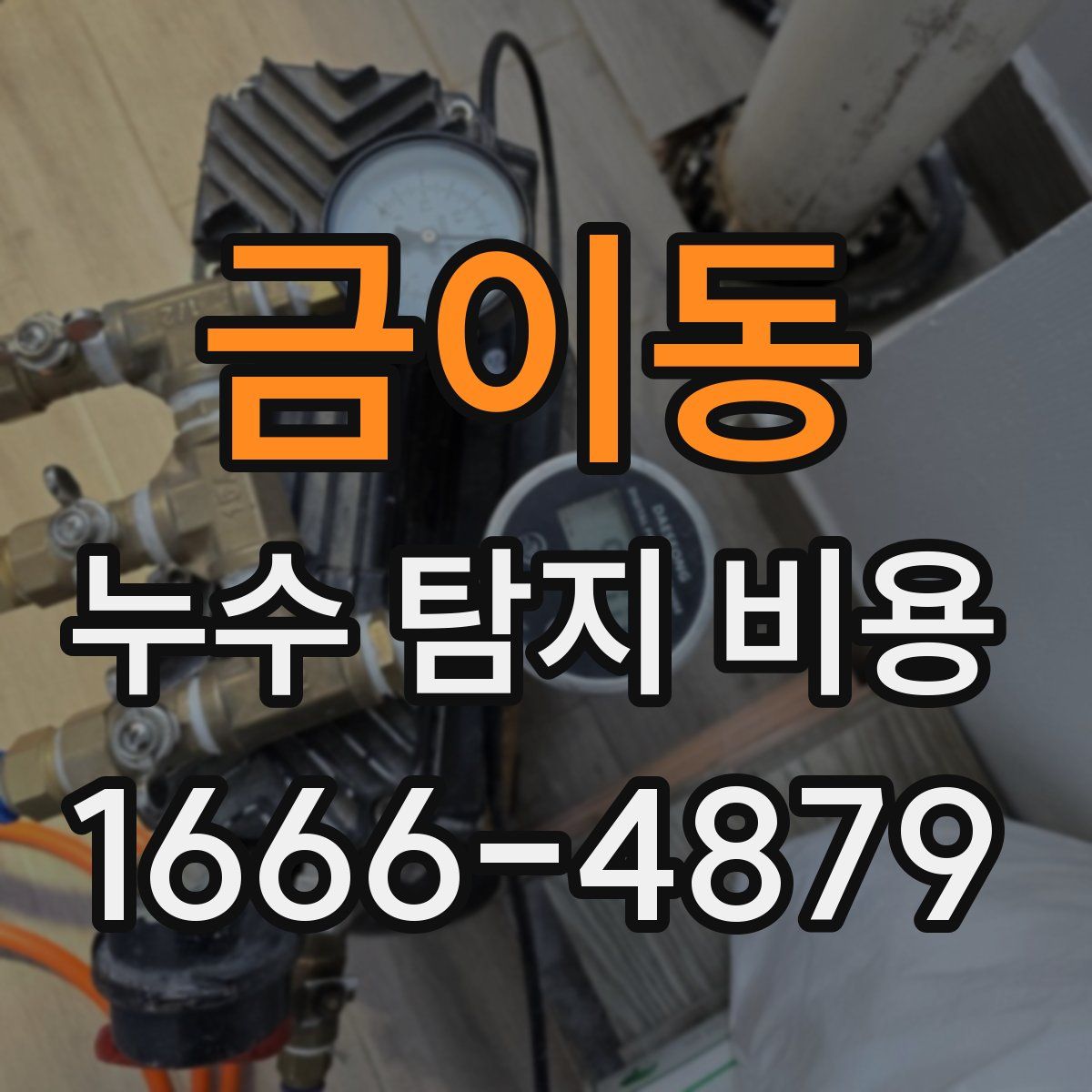 금이동 누수 탐지 비용