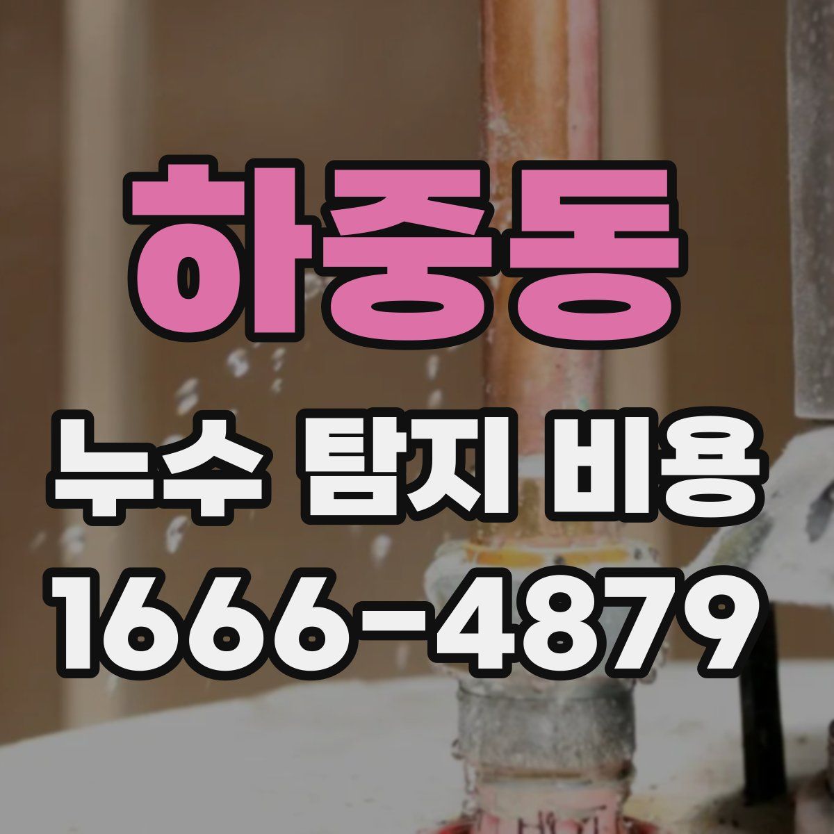 하중동 누수 탐지 비용