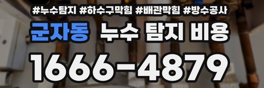 군자동 누수 탐지 비용