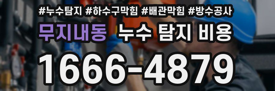 무지내동 누수 탐지 비용