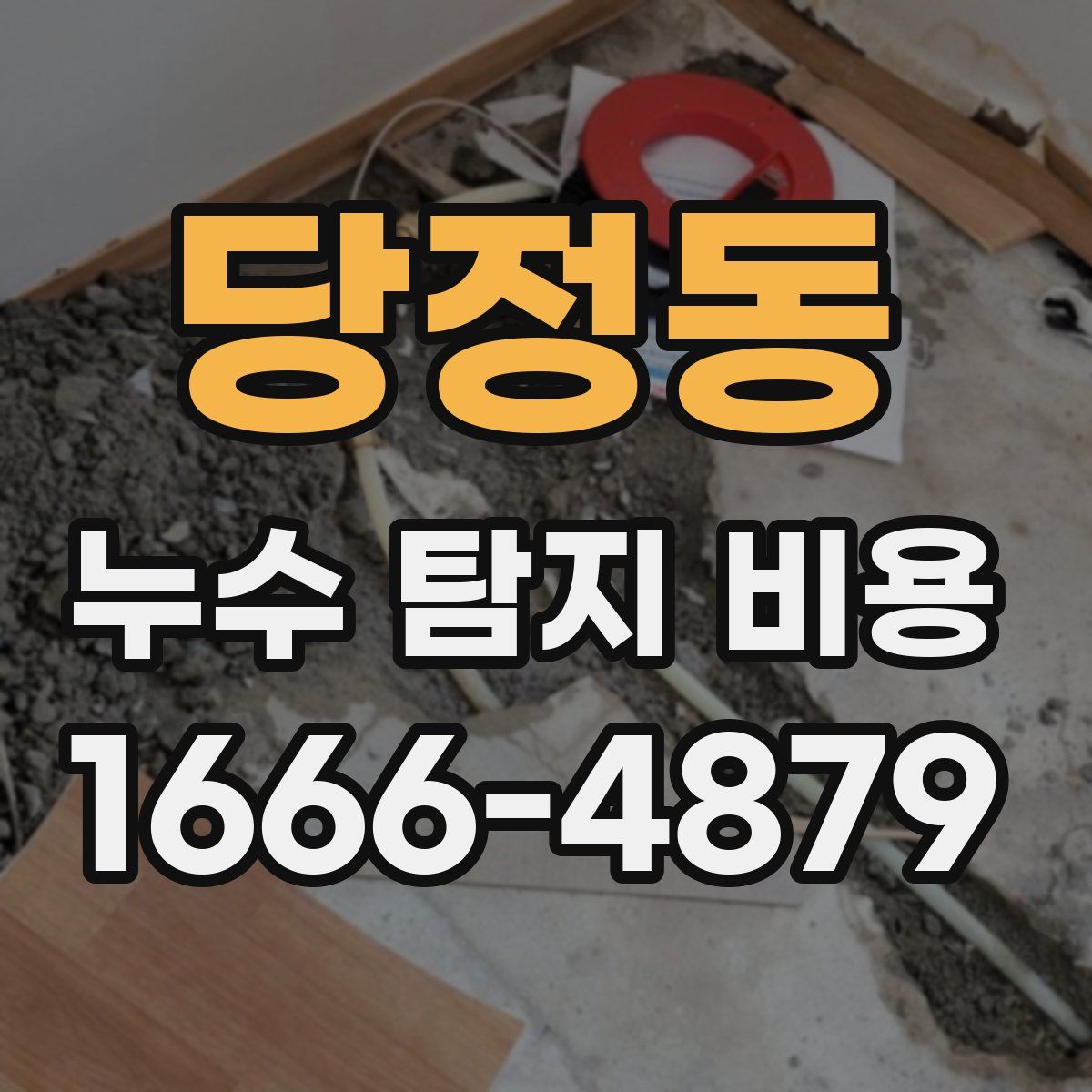 당정동 누수 탐지 비용
