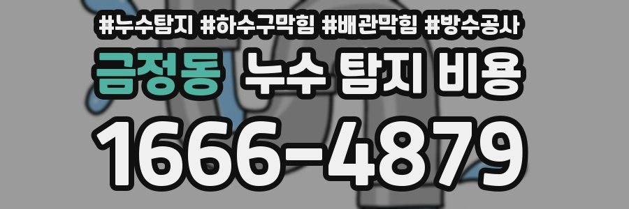 금정동 누수 탐지 비용