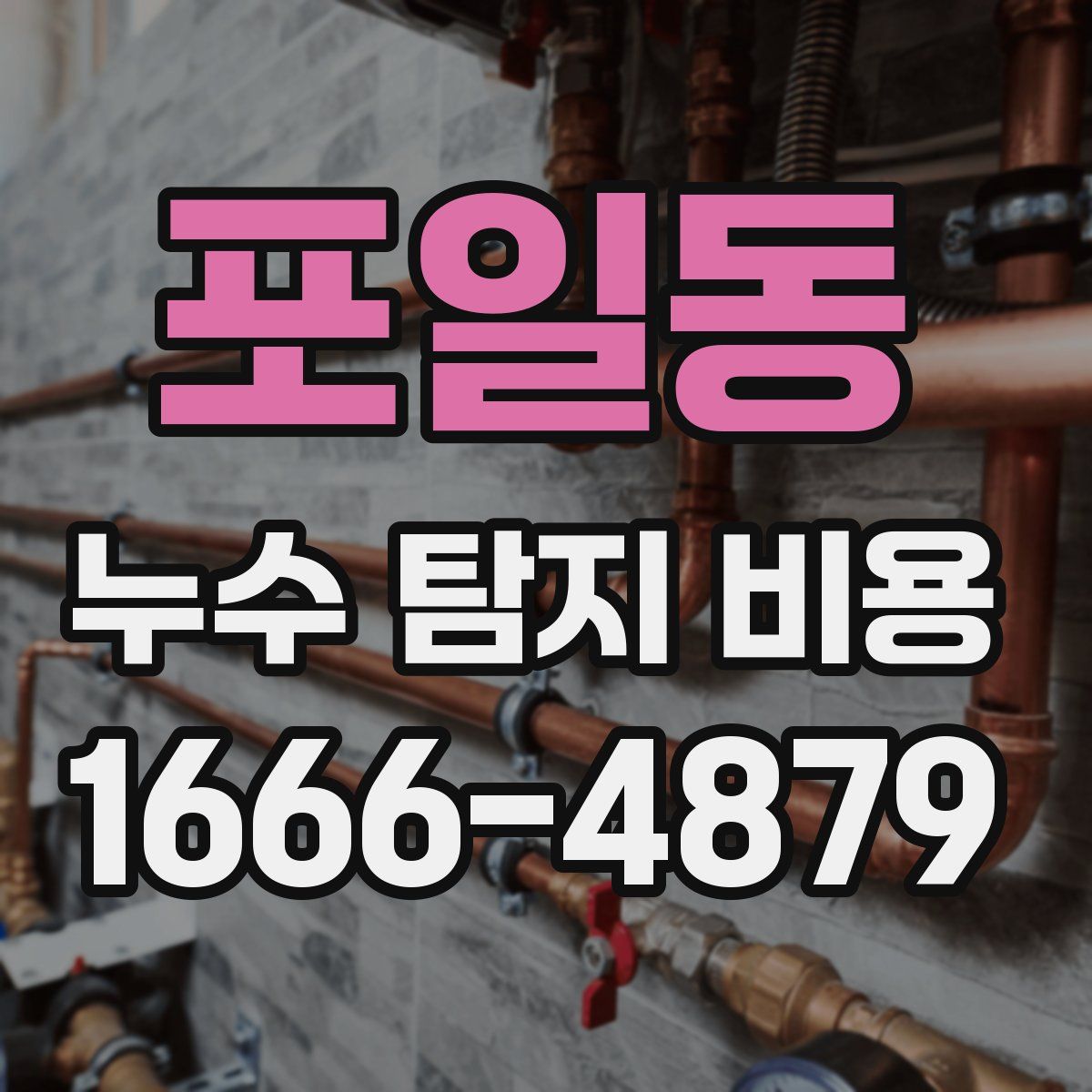 포일동 누수 탐지 비용