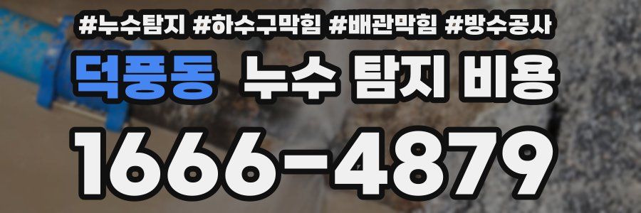 덕풍동 누수 탐지 비용