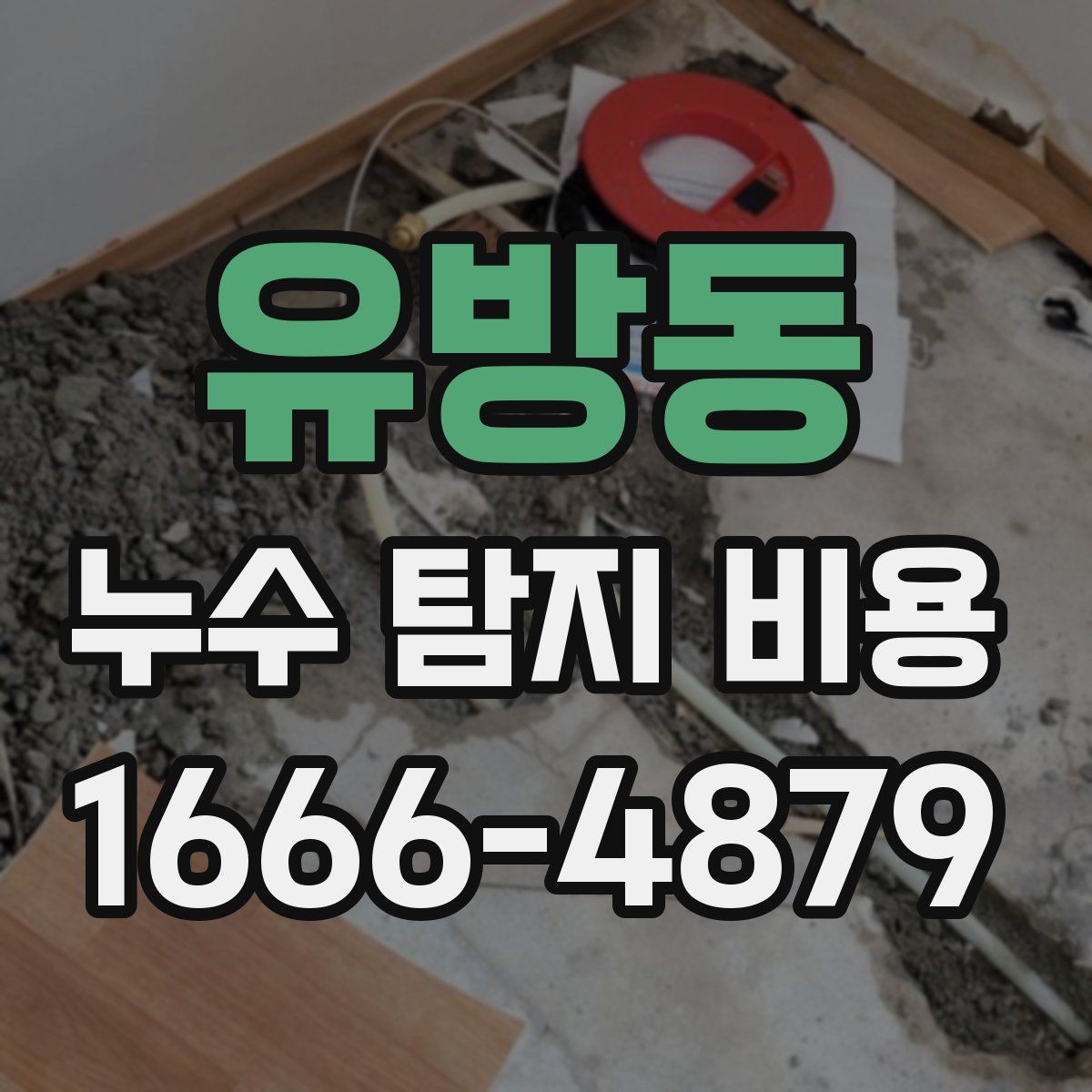 유방동 누수 탐지 비용
