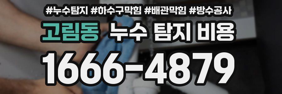 고림동 누수 탐지 비용