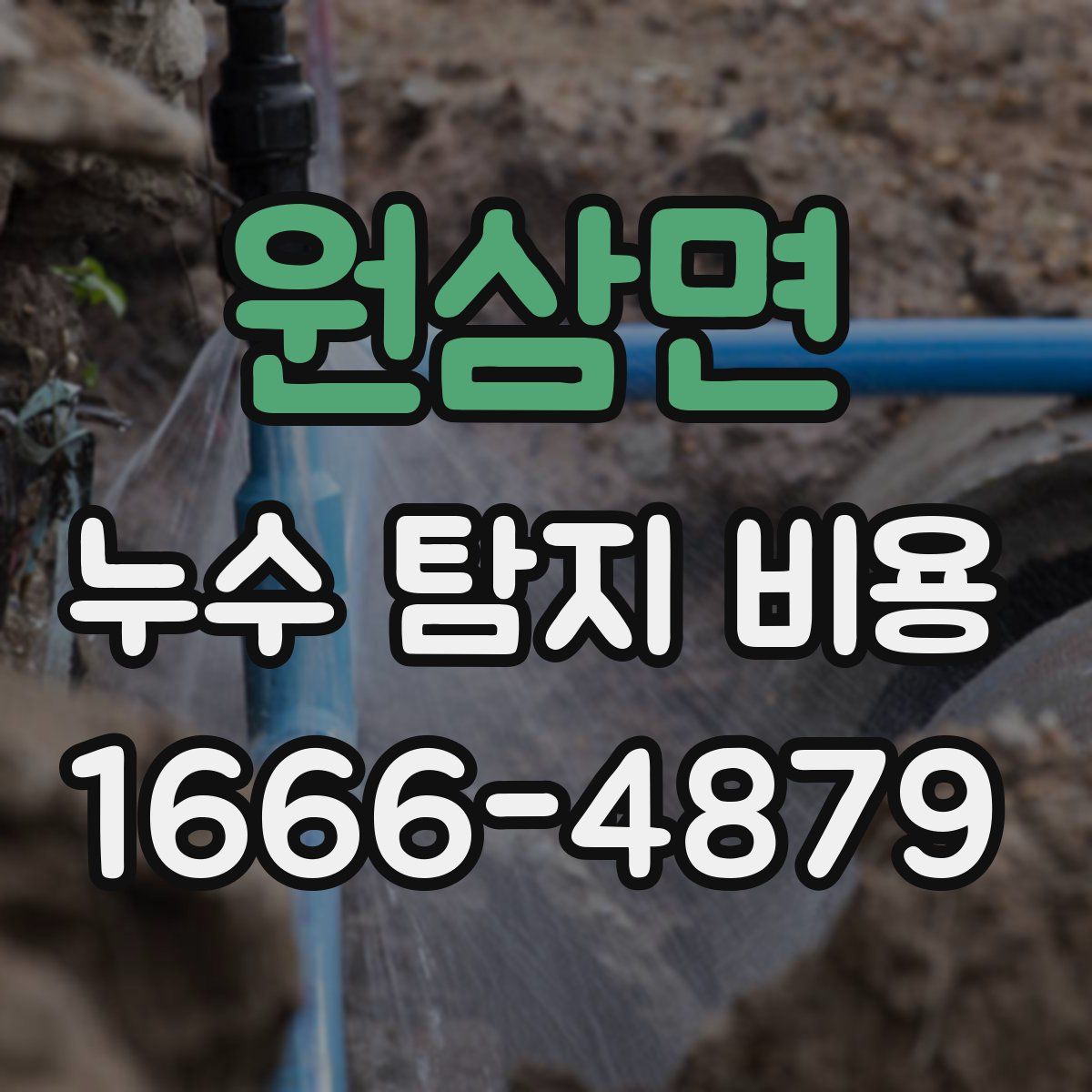 원삼면 누수 탐지 비용