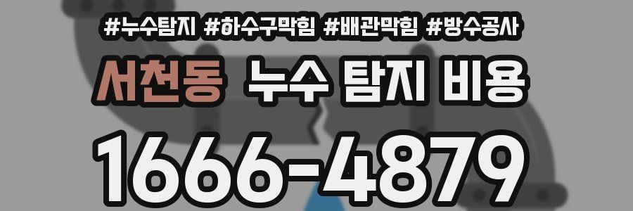 서천동 누수 탐지 비용