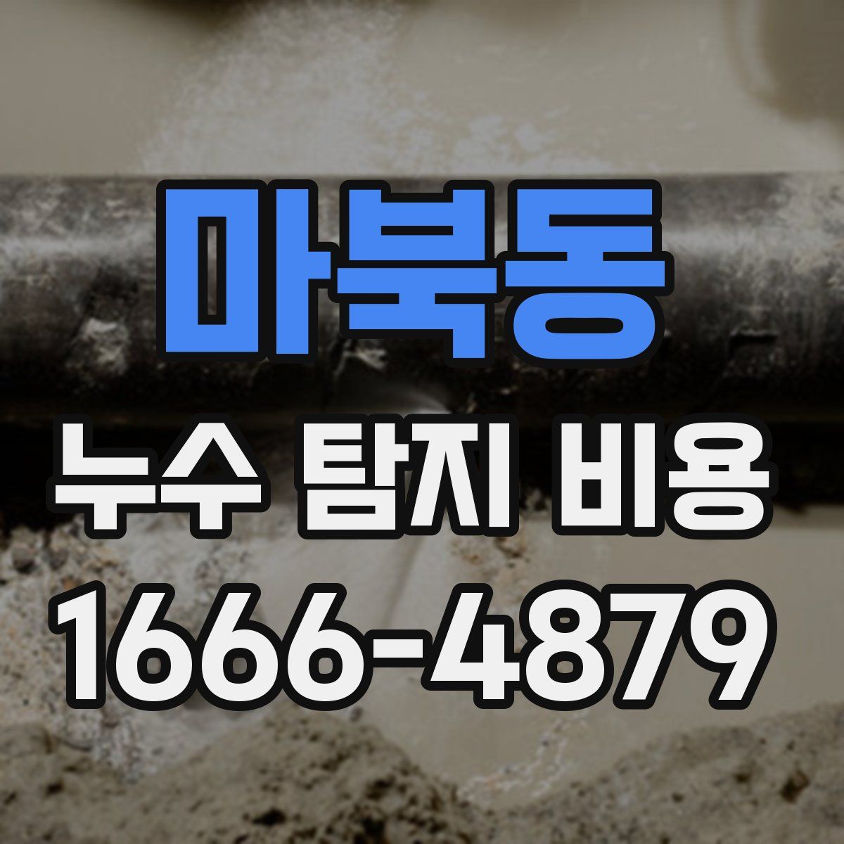마북동 누수 탐지 비용