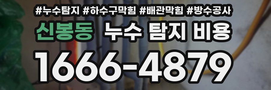 신봉동 누수 탐지 비용