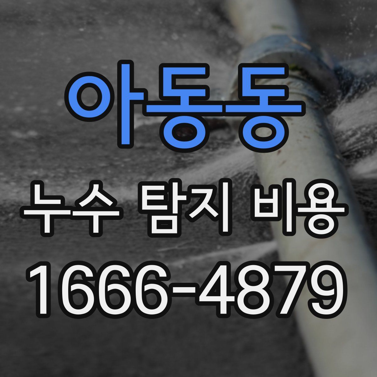 아동동 누수 탐지 비용