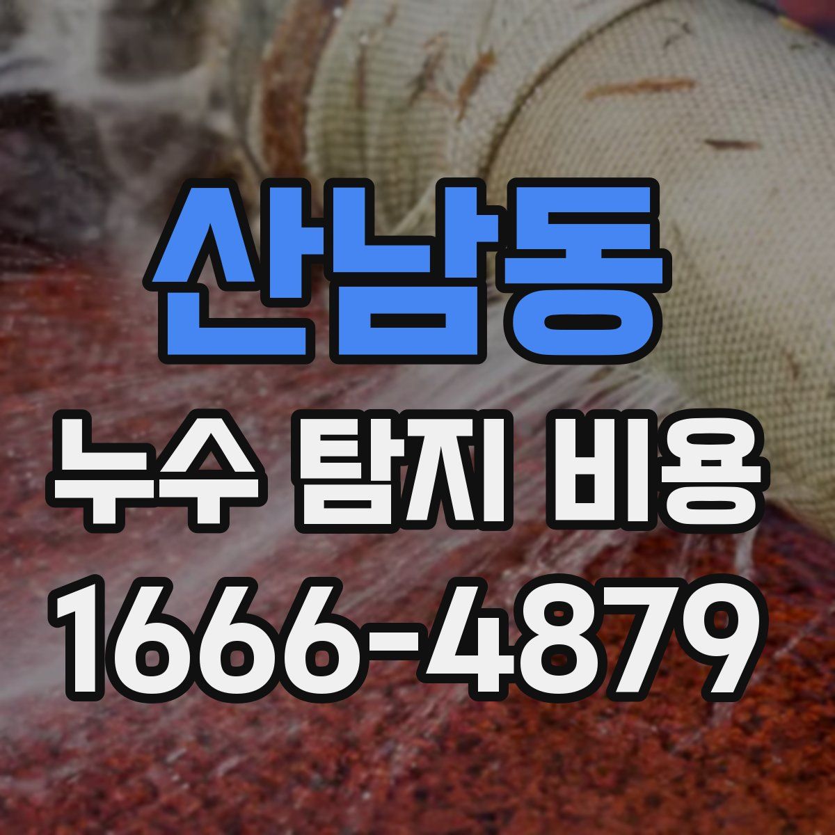 산남동 누수 탐지 비용
