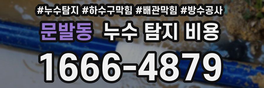 문발동 누수 탐지 비용