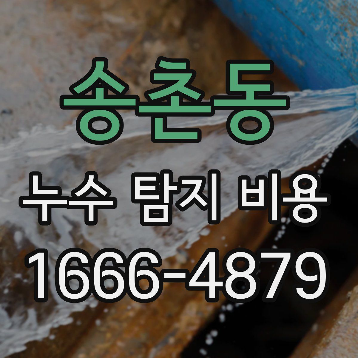 송촌동 누수 탐지 비용