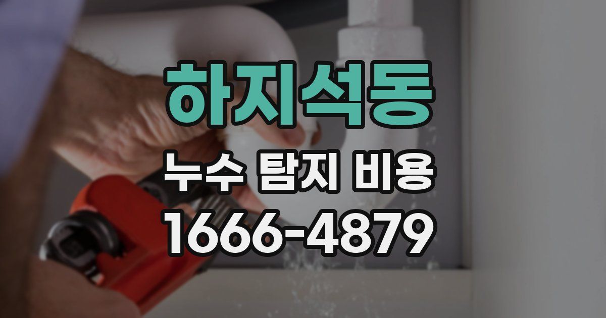 하지석동 누수 탐지 비용