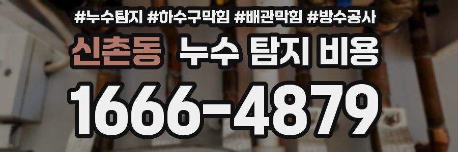 신촌동 누수 탐지 비용