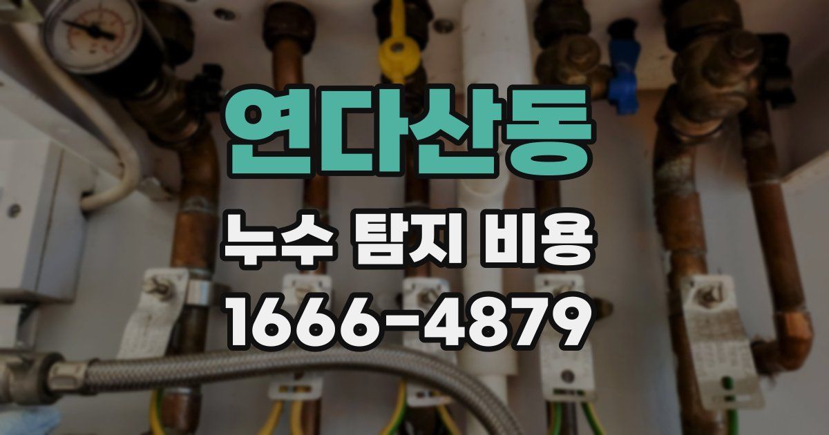 연다산동 누수 탐지 비용