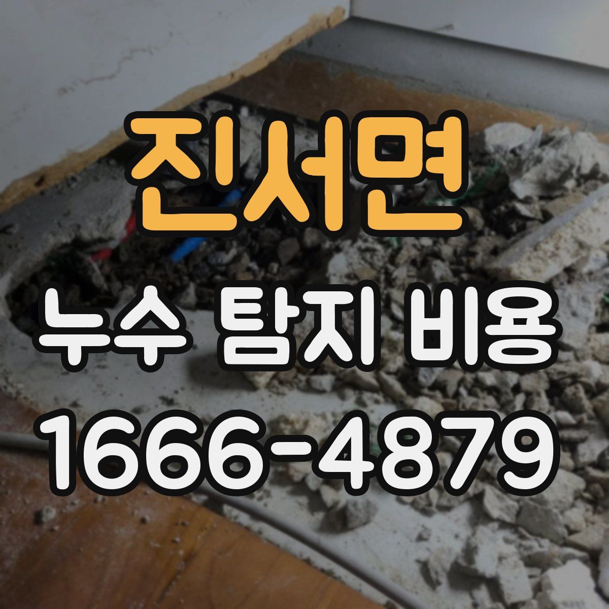 진서면 누수 탐지 비용