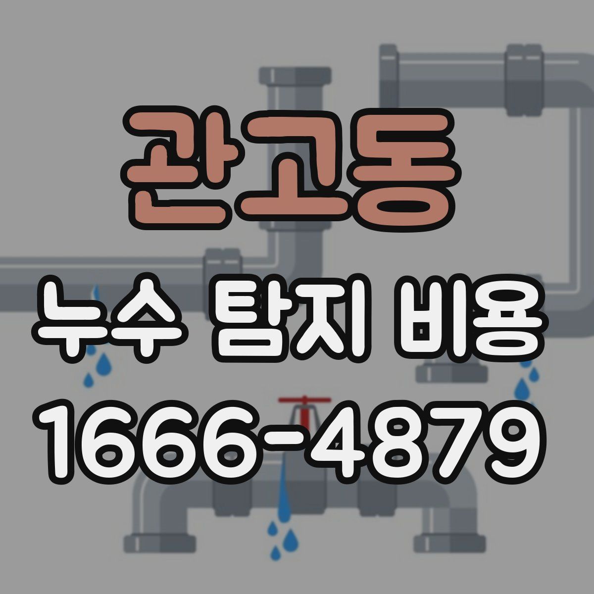 관고동 누수 탐지 비용