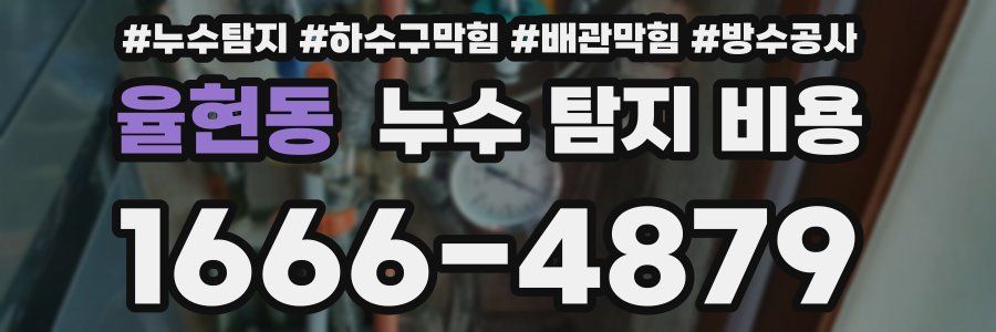 율현동 누수 탐지 비용