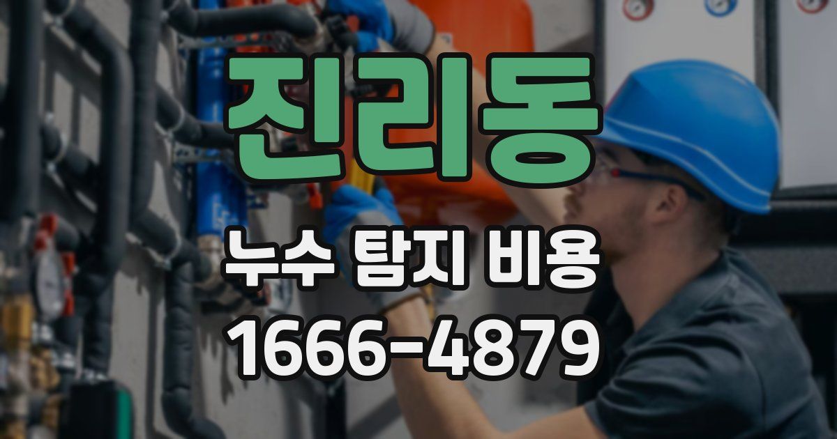 진리동 누수 탐지 비용
