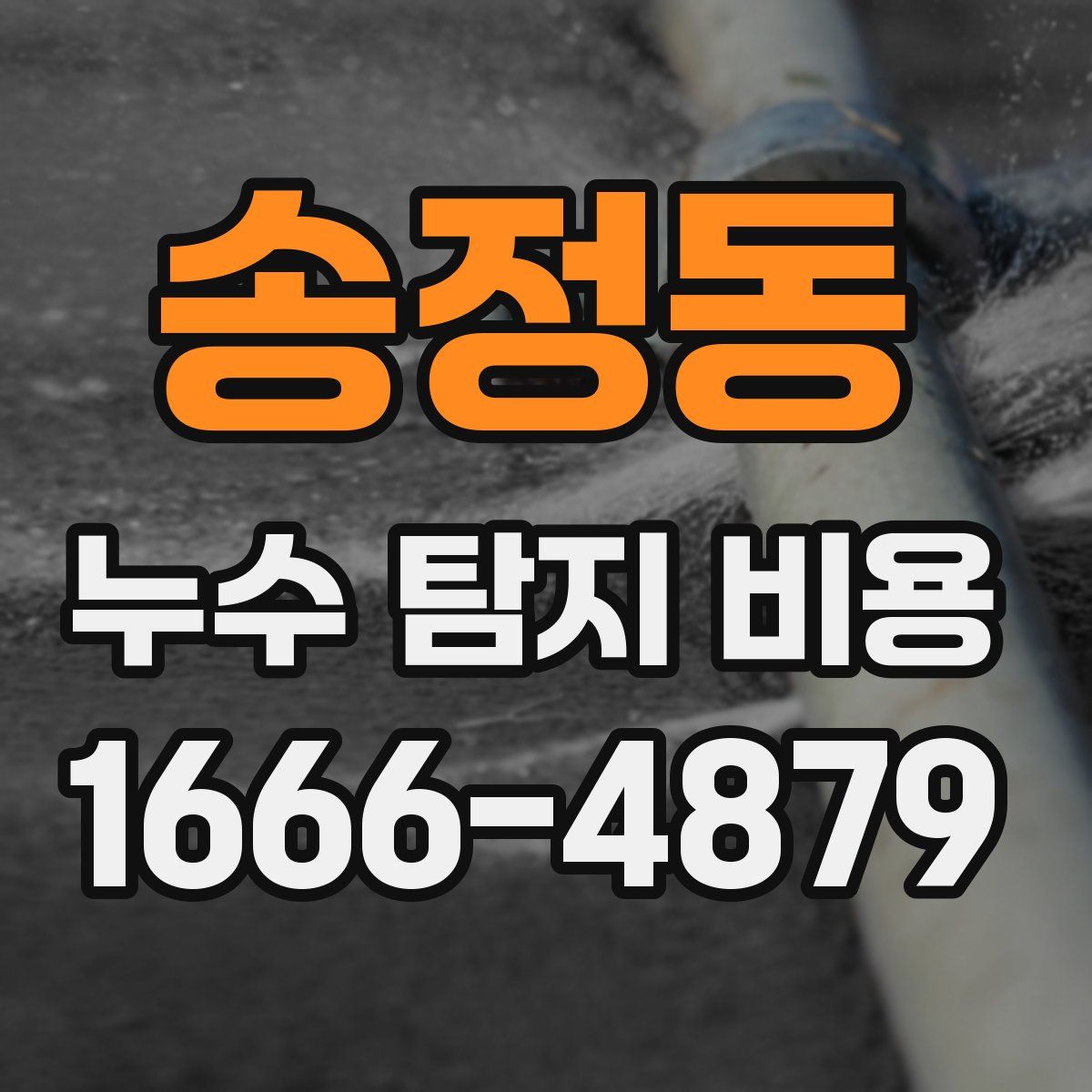 송정동 누수 탐지 비용